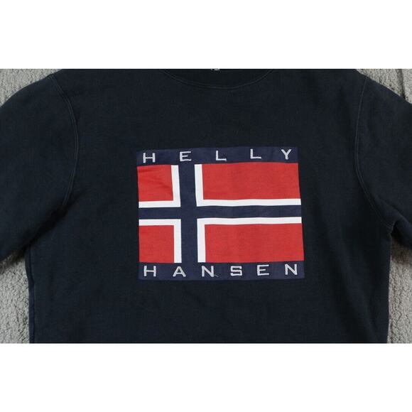 Sandro Paris x Helly Hansen Small Black Red Sweatshirt Pullover Graphic Print - Picture 4 of 11